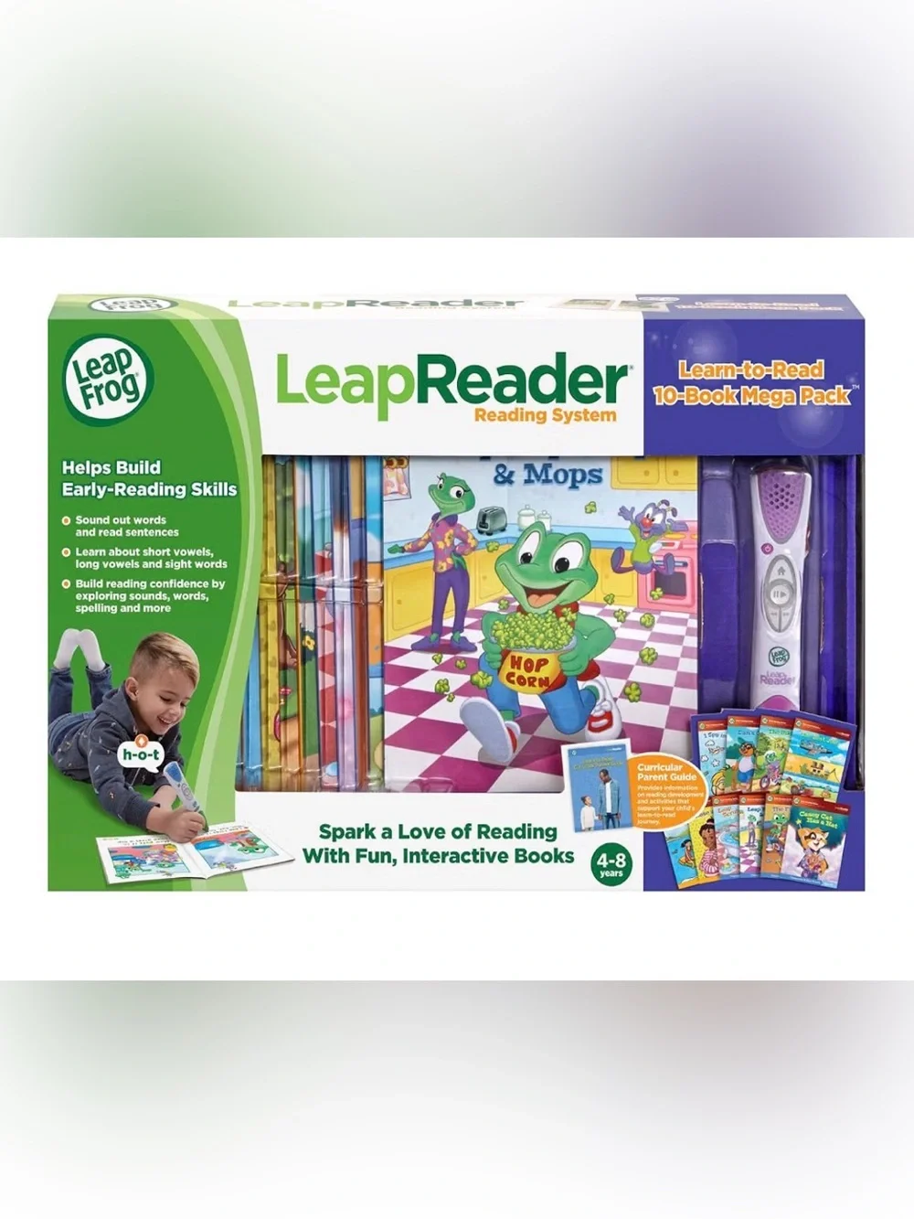 LeapReader Early Learning Reading Set with Purple Stylus and Storybooks